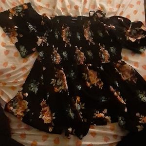 Torrid Floral off shoulder top